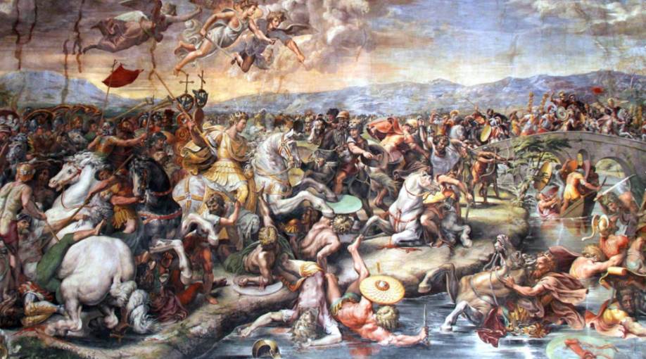 Battle of Milvian painting