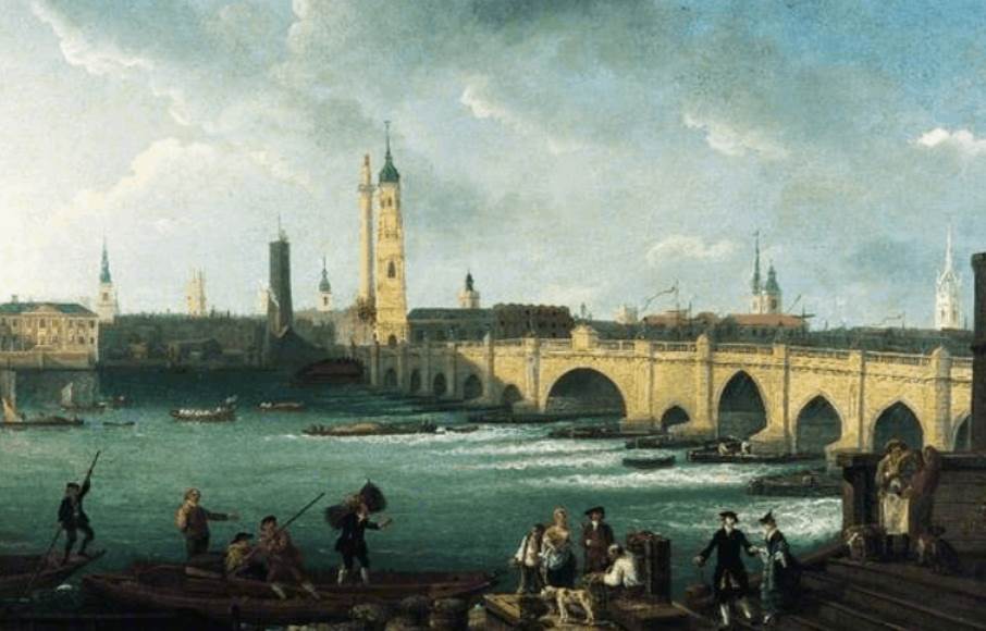 London bridge in 1762