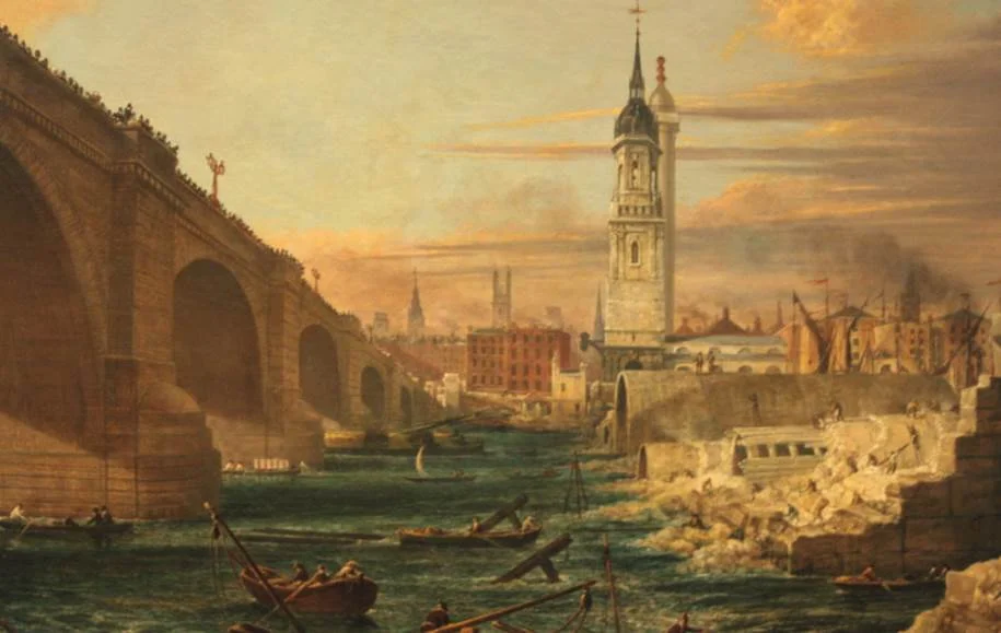 Medieval london bridge demolished