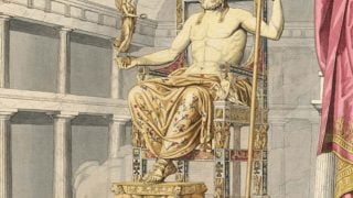 Statue of Zeus at Olympia size