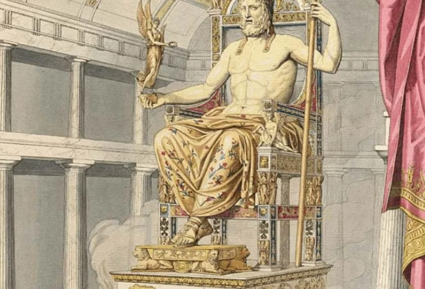 Statue of Zeus at Olympia size