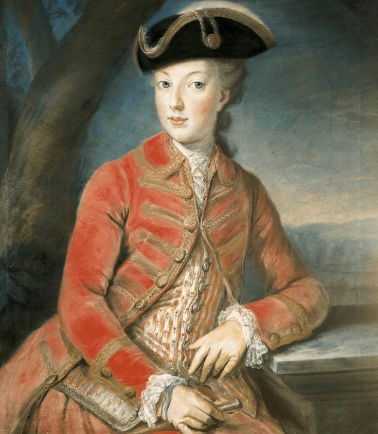 Marie Antoinette in hunting attire