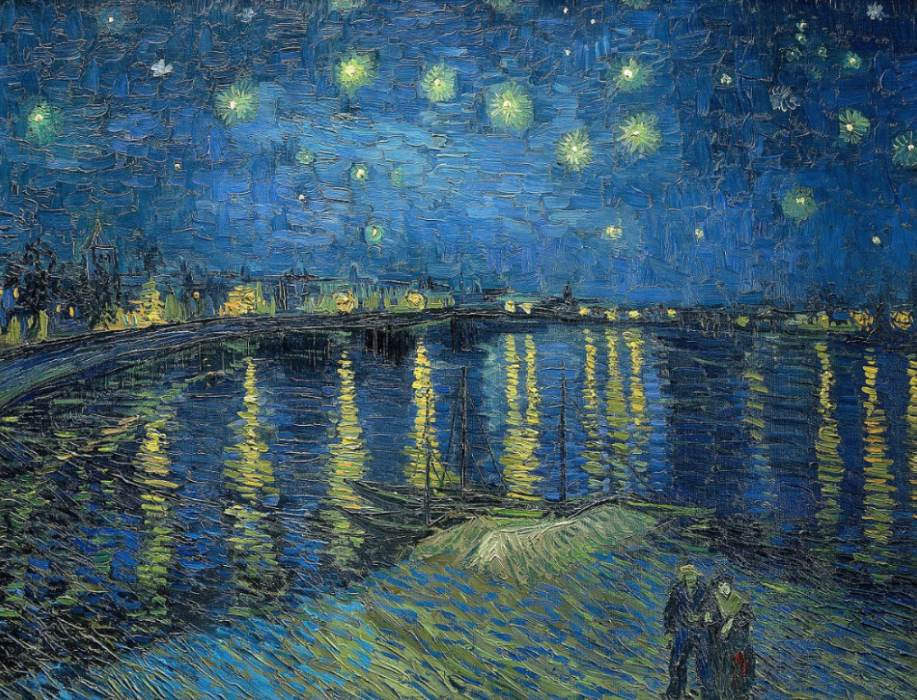 Famous paintings at the Musée d'Orsay - Starry Night over the Rhône