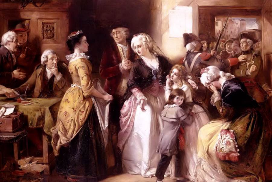 The arrest of Marie Antoinette and the Royal Family in Varennes
