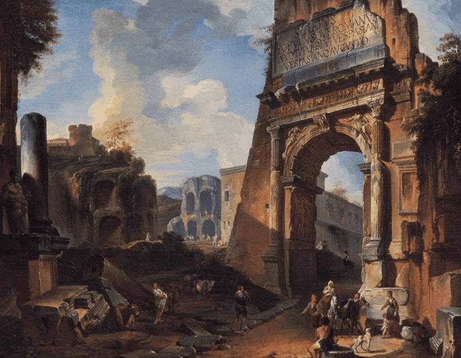 Arch of titus painting