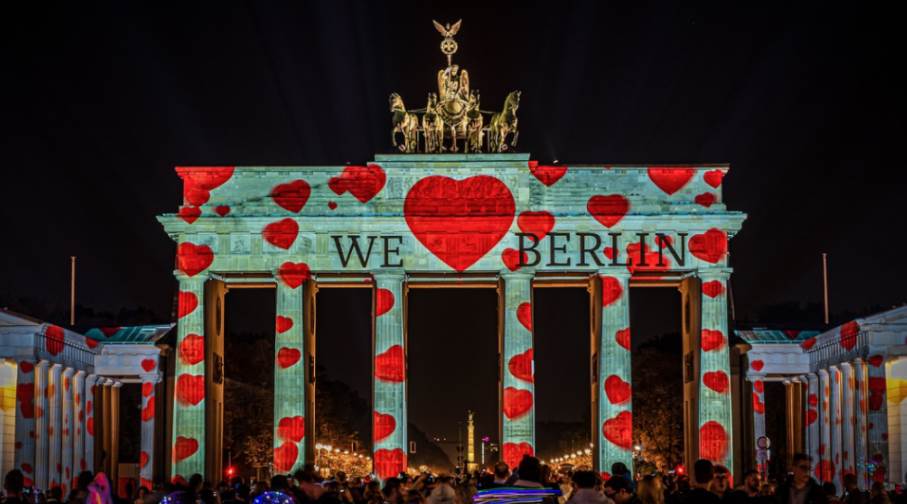 Brandenburg Gate during the Festival of Light