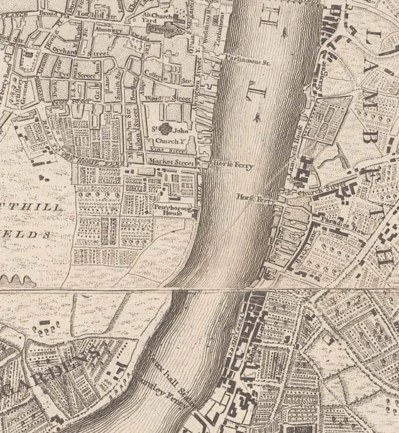 Westminster and Lambeth in the 18th century