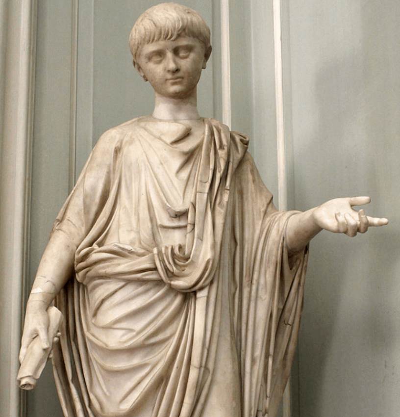 Statue of Nero as a teenager