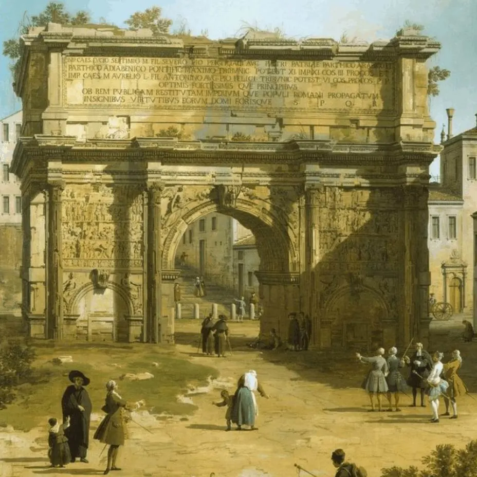 Arch of Septimius severus painting