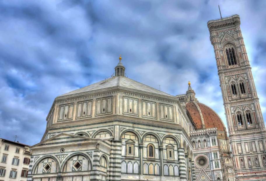Florence baptistery and campanile