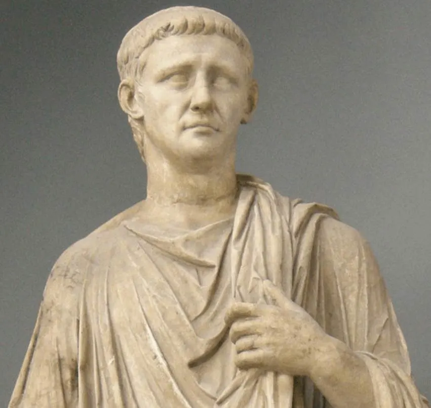 Statue of Claudius in the Vatican Museum