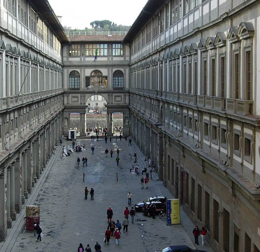 Uffizi Gallery courtyard