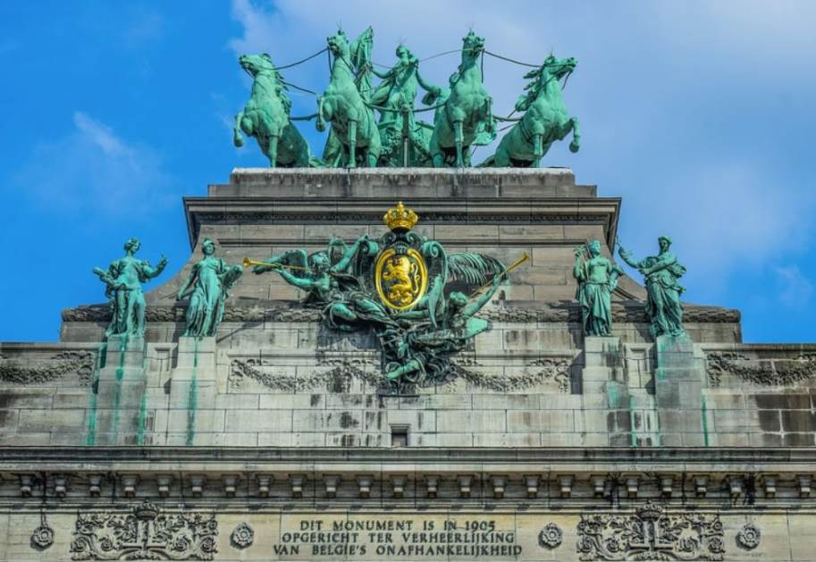 Detail of the arch commemorating Belgium’s independence