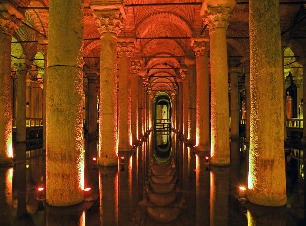 Basilica Cistern Istanbul Buildings Architecture