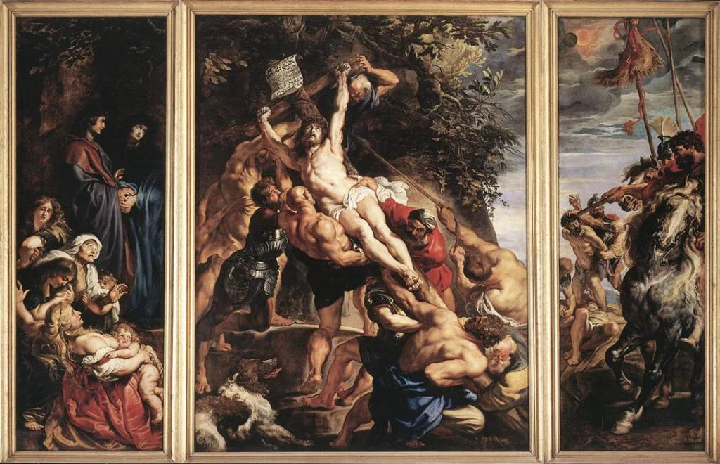 Famous Peter Paul Rubens Paintings The Elevation of the Cross