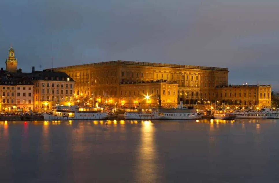 Famous buildings in Sweden Stockholm Royal Palace