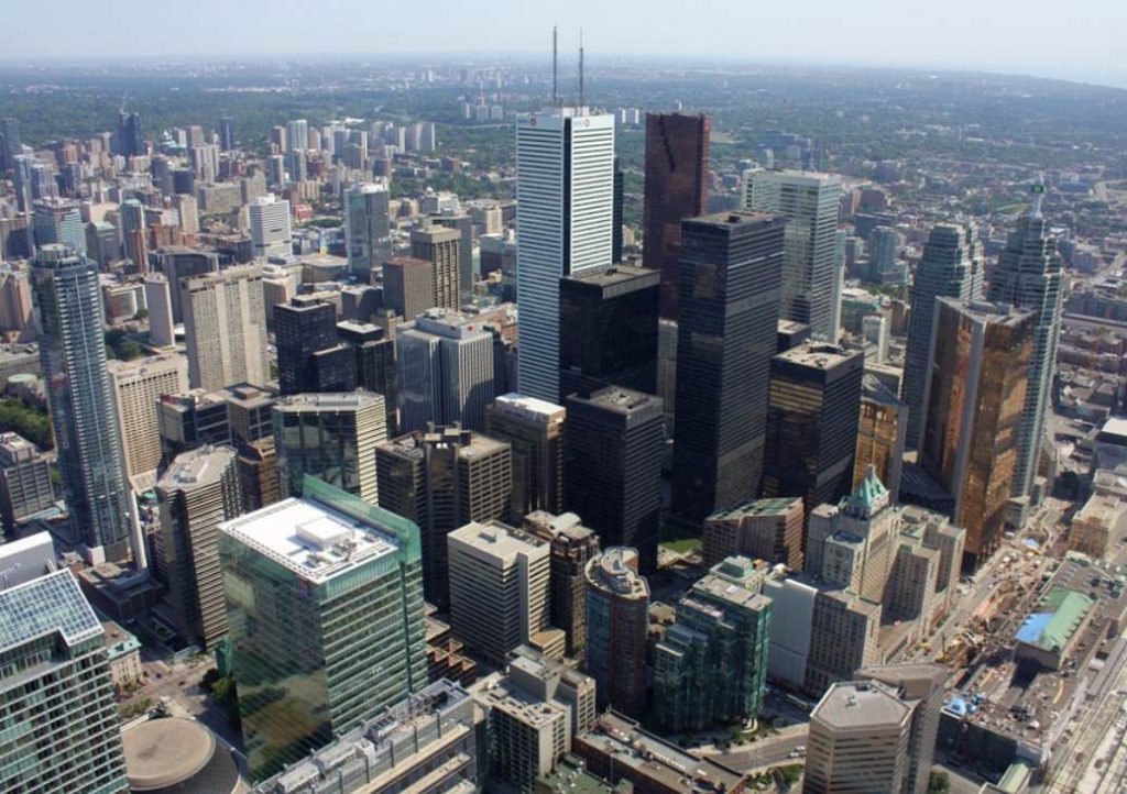 First Canadian Place from CN Tower