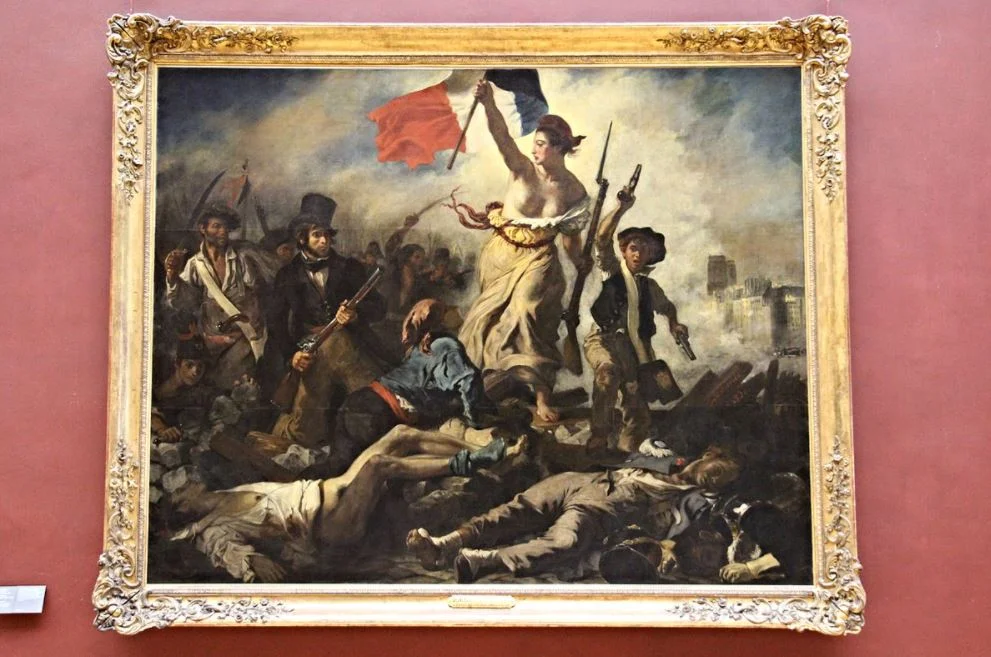 Liberty leading the people at the louvre