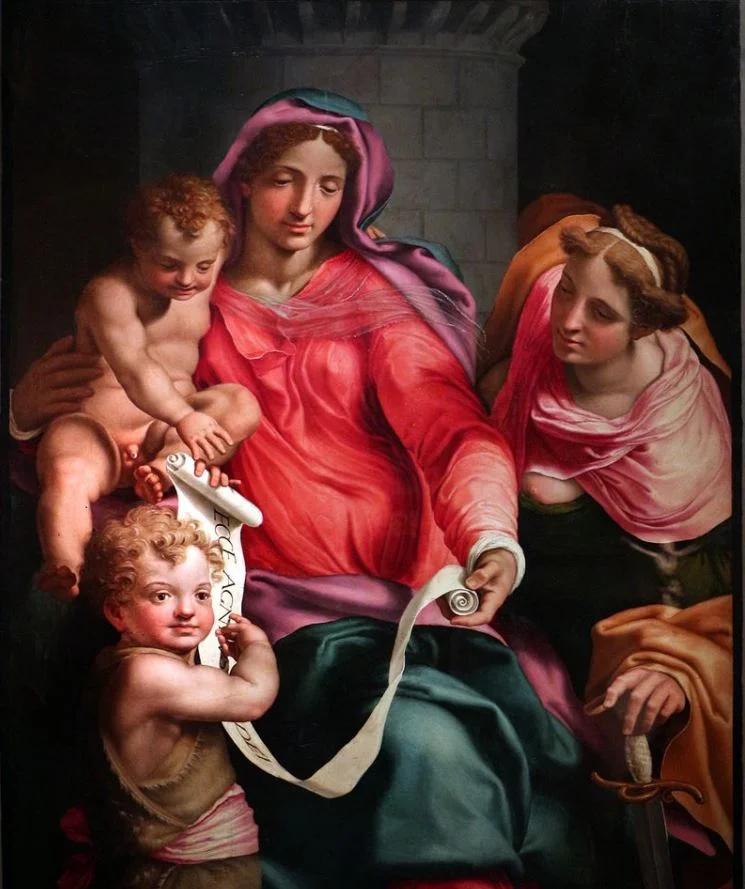 Madonna and Child with the Infant St John the Baptist and Saint Barbara