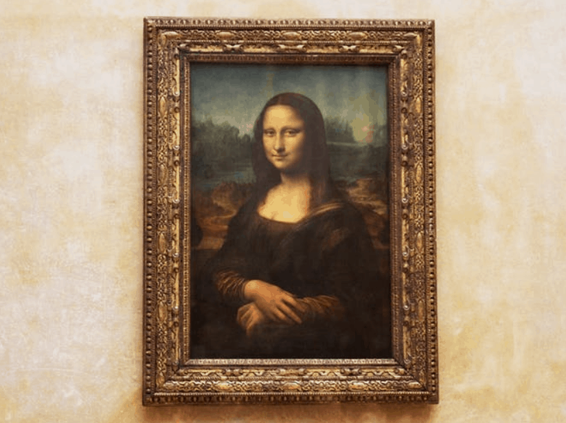 Mona lisa painting louvre paris