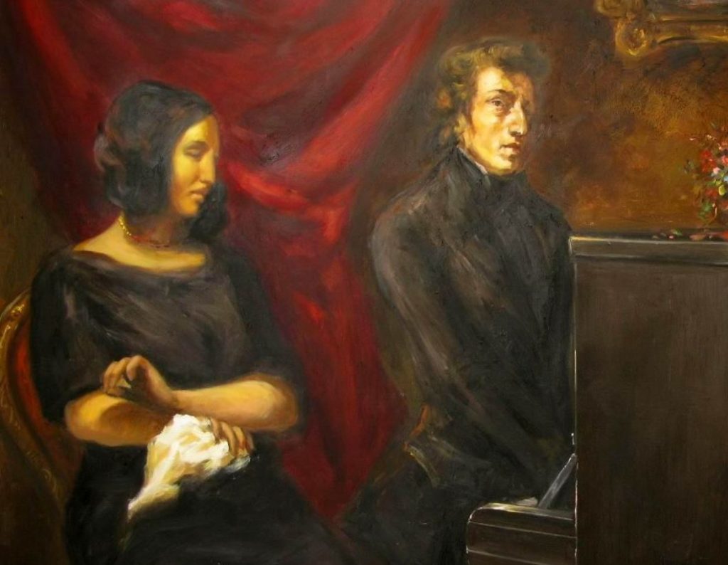 Portrait of Frédéric Chopin and George Sand