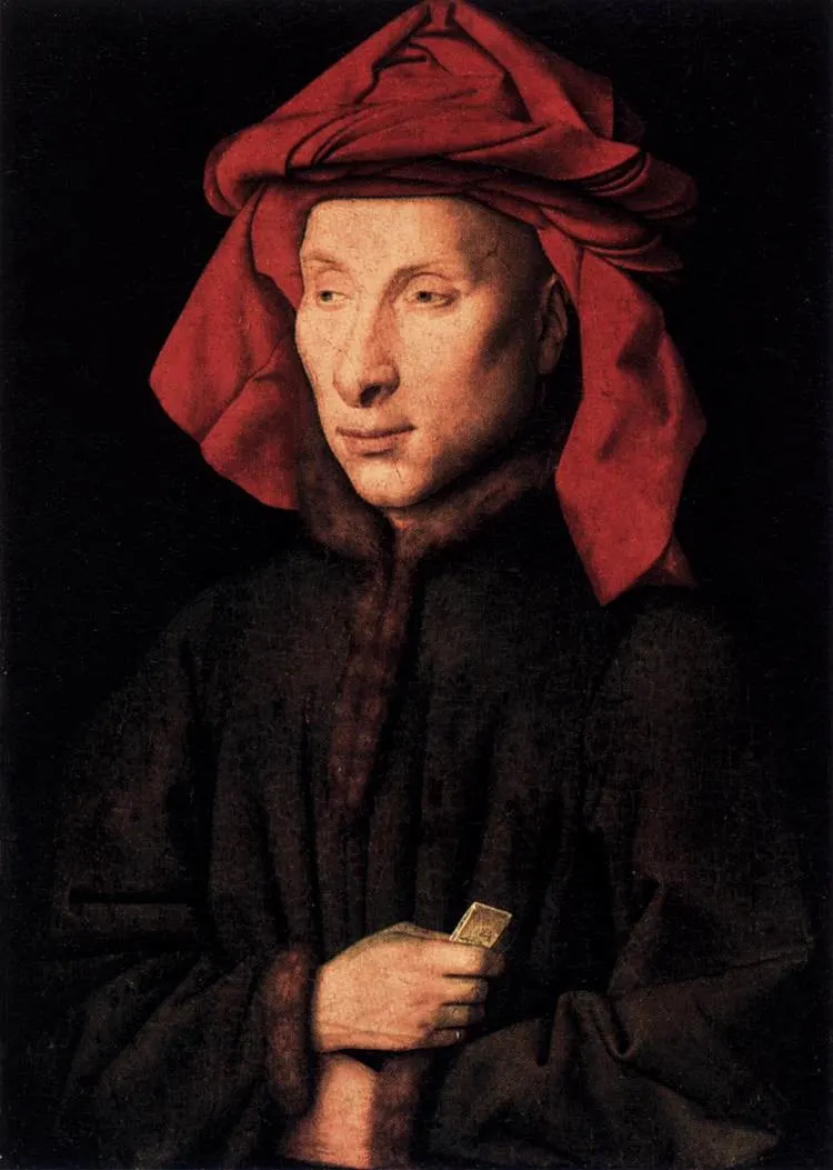 Arnolfini man portrait