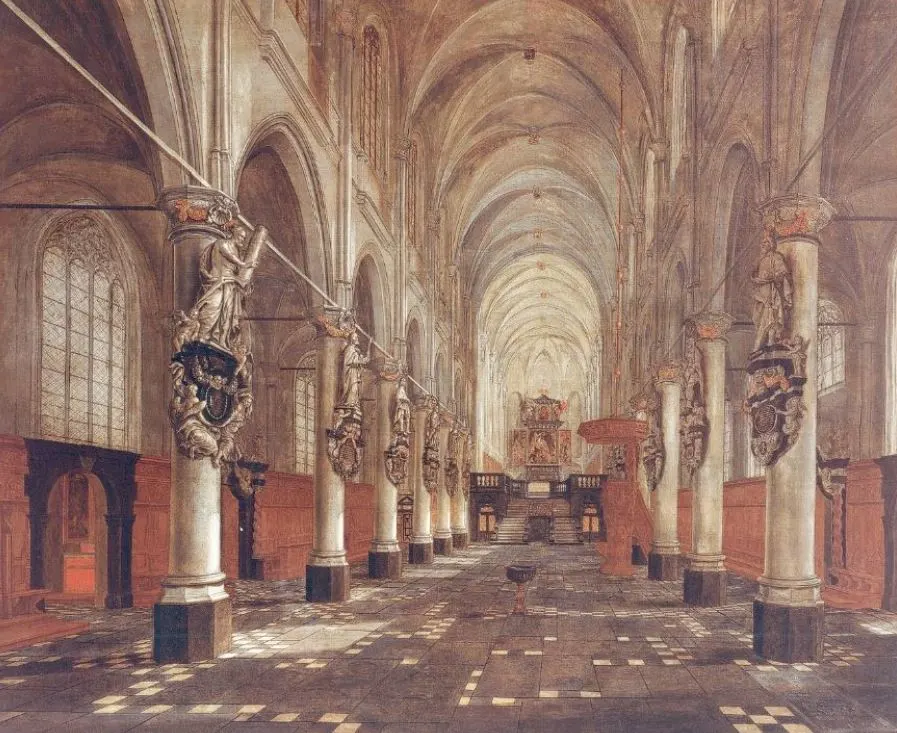 Saint Walpurga church of Antwerp interior