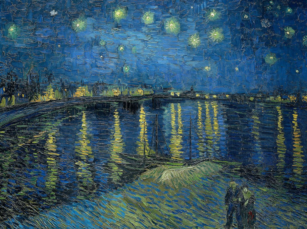 starry night over the Rhone