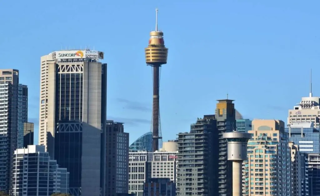Sydney Tower famous buildings in Australia