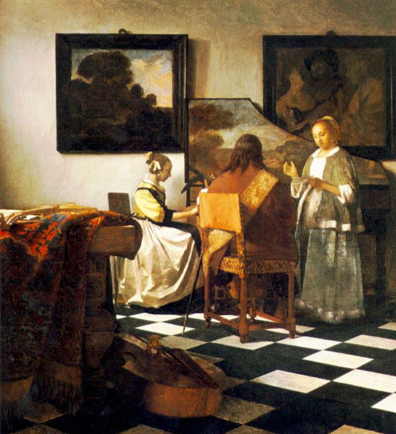 The concert vermeer colored version