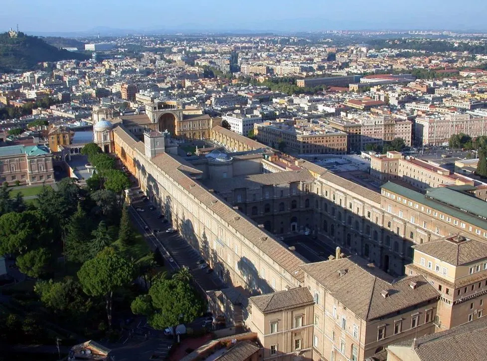 Vatican Museums aerial view