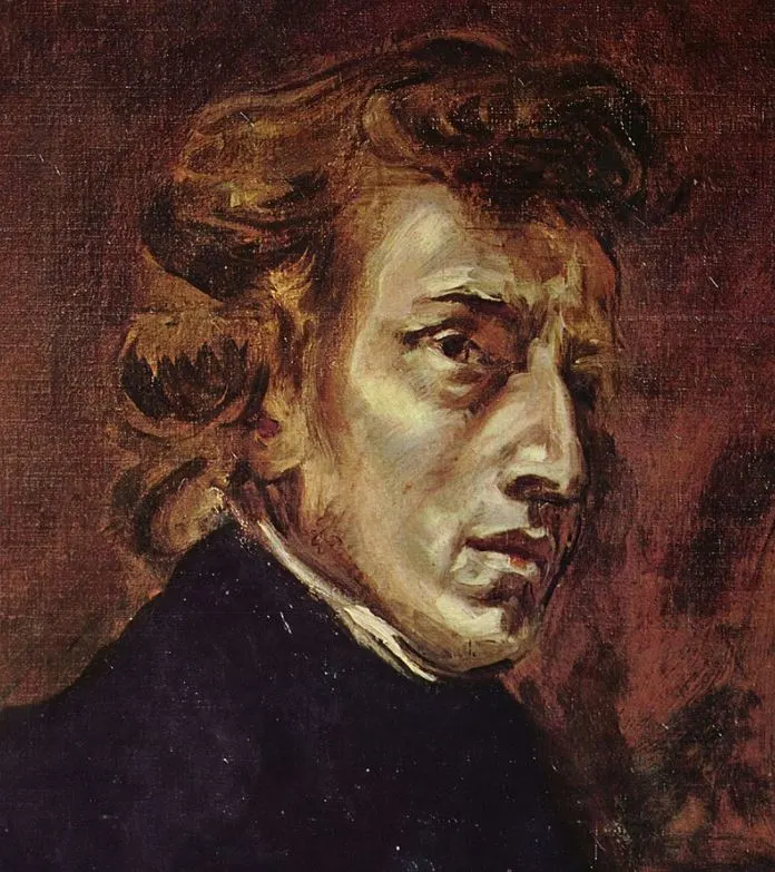 Frédéric Chopin by Delacroix