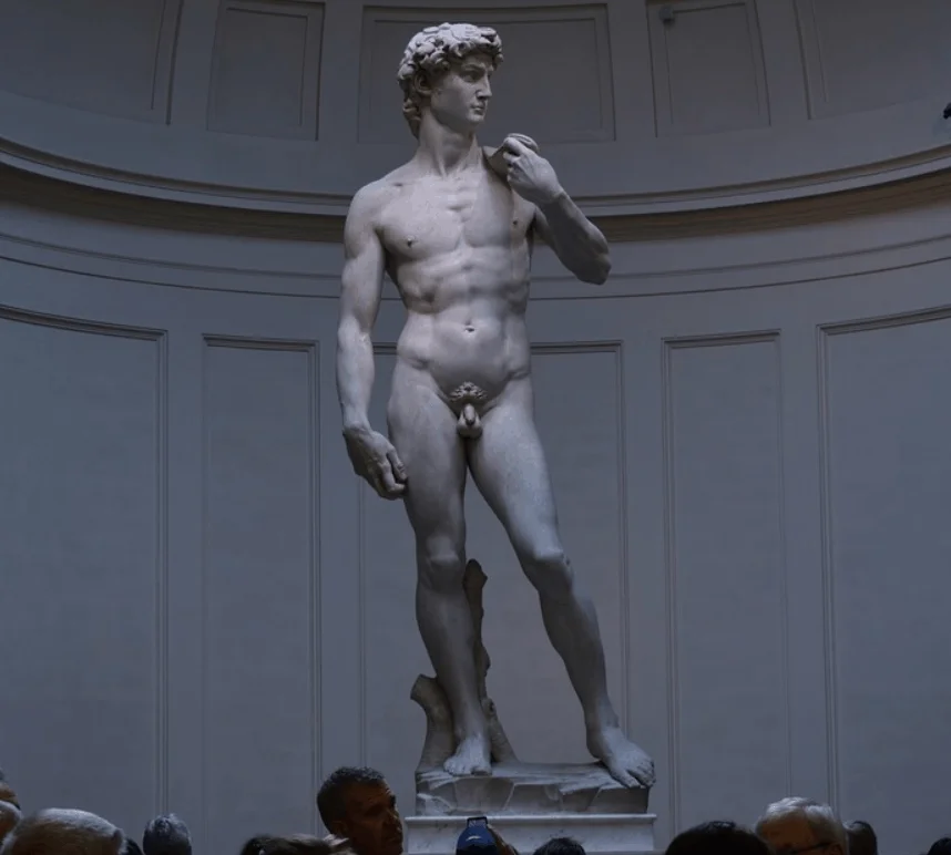 How big is the statue of David