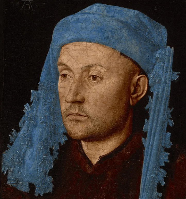 Portrait of a Man with a Blue Chaperon Jan van Eyck