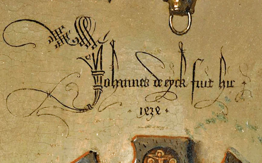 Signature of Jan van Eyck
