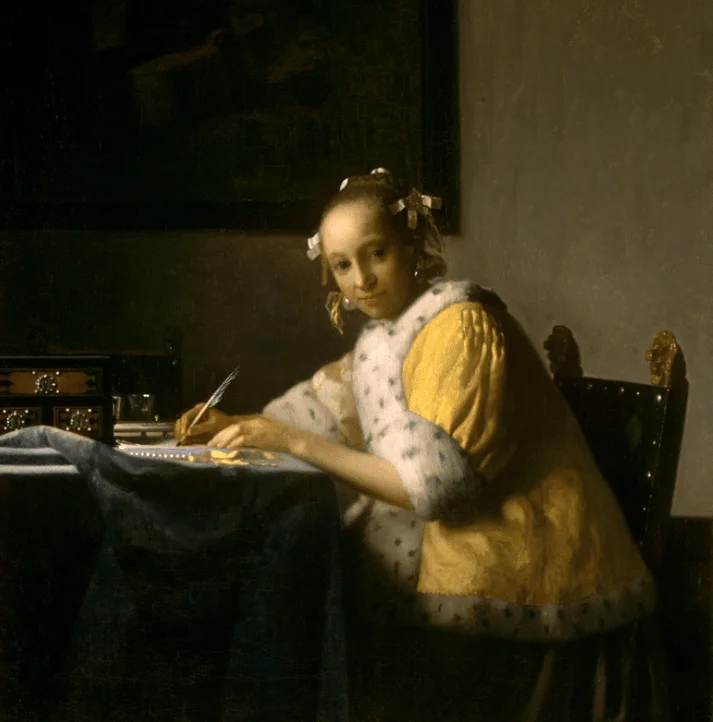 A Lady writing a letter