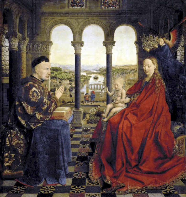 Madonna of Chancellor Rolin jan van eyck