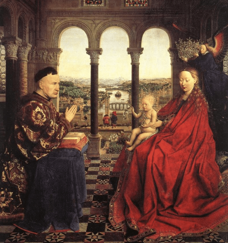 Jan van Eyck Madonna of Chancellor Rolin