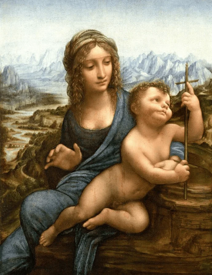 Madonna of the Yarnwinder leonardo da vinci paintings