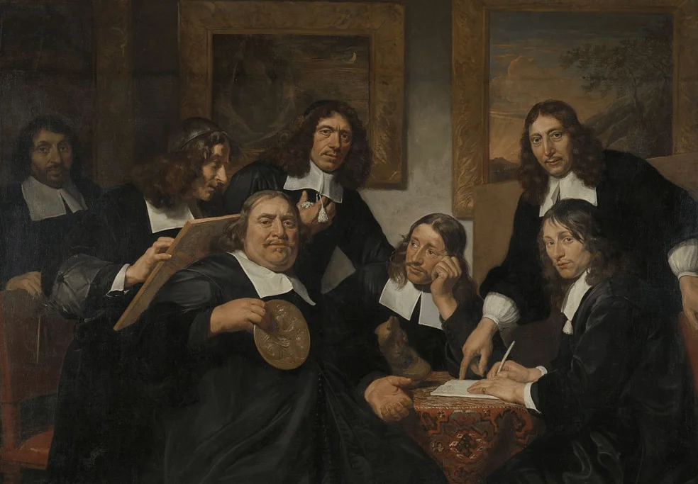 The Haarlem Painter's Guild in 1675, by Jan de Bray.