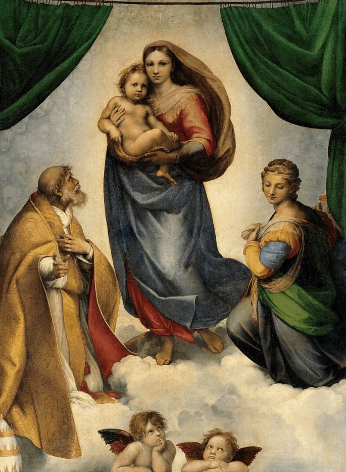 famous paintings by raphael The sistine madonna