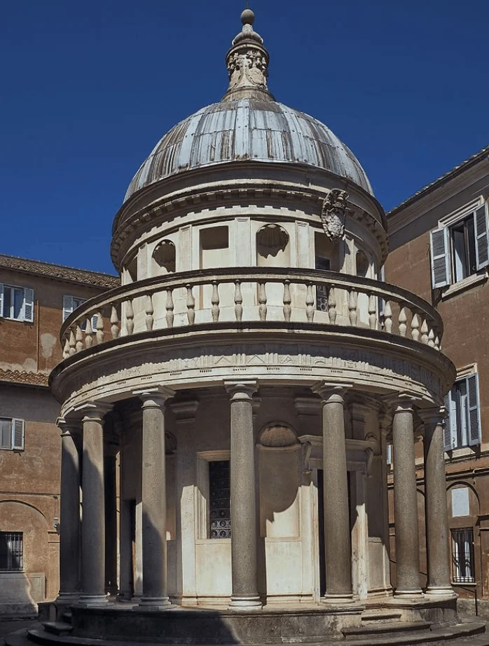 Tempietto at the church where the Transfiguration once was the altarpiece