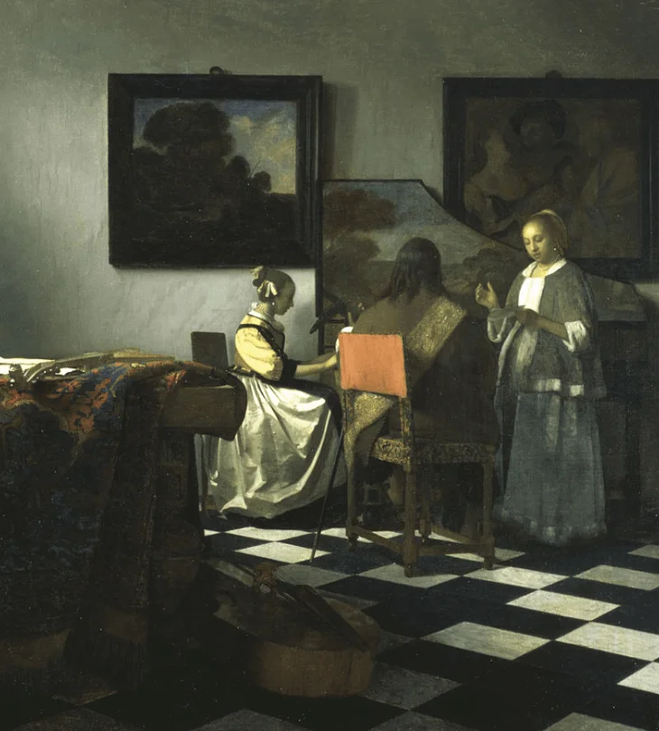 The concert famous vermeer painting