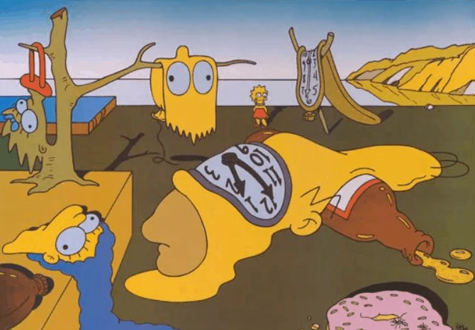 persistence of memory in the simpsons
