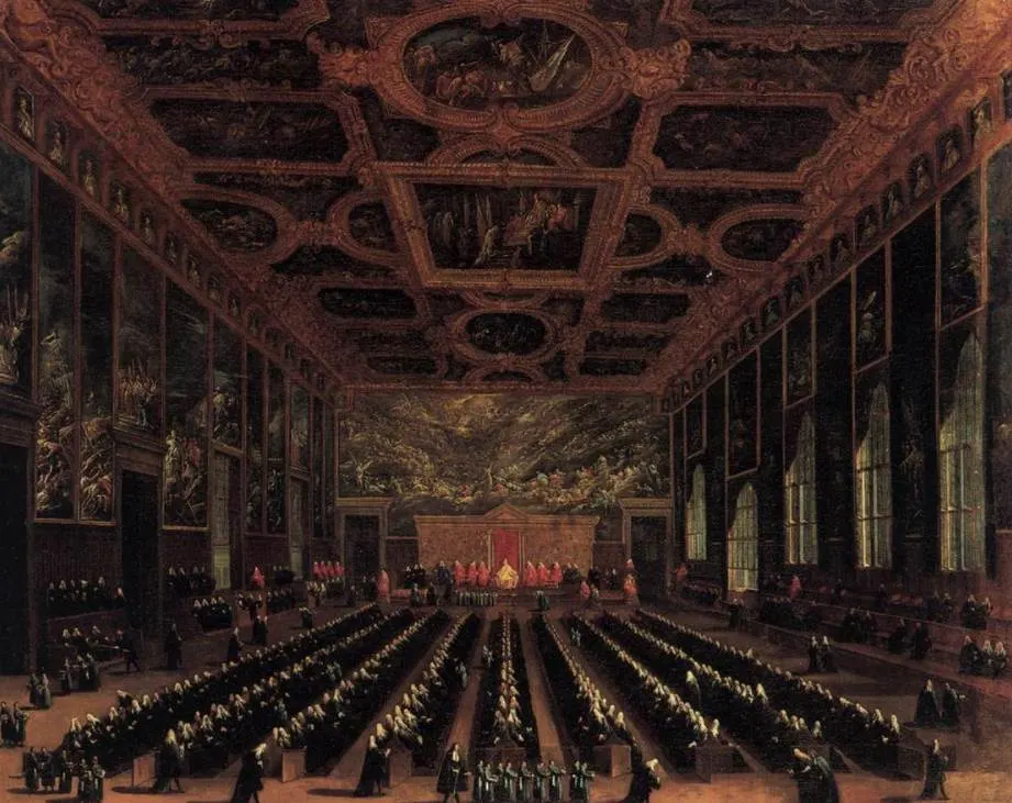 Doges palace council of Venice