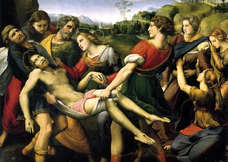 The deposition by Raphael full painting