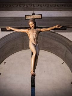 Crucifix by Michelangelo Basilica di Santo Spirito
