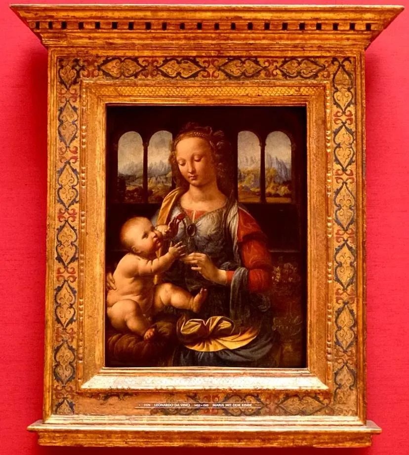 Madonna of the Carnation size
