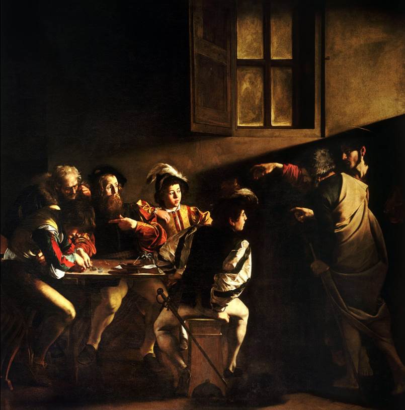 The Calling of Saint Matthew Caravaggio