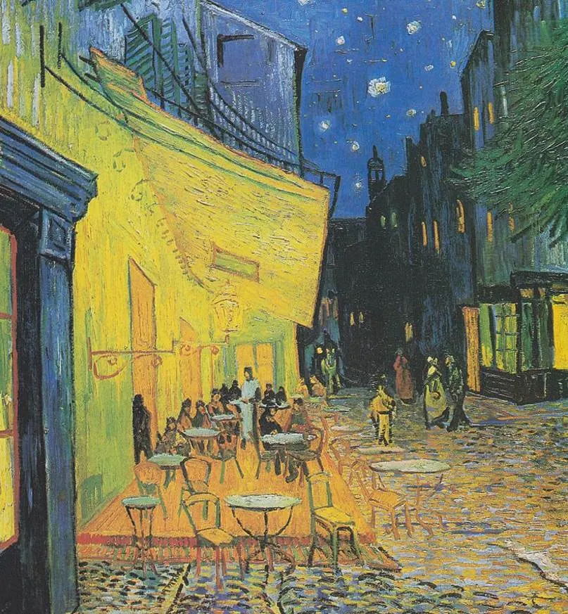 Cafe terrace at night van gogh